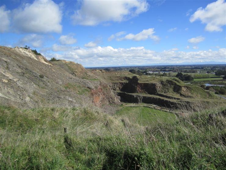 Halswell Quarry - now used as a recreation/walking area