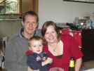 Duncan, Helen and Cameron at their house