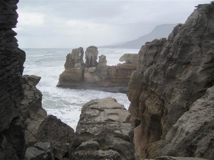 Another view of Pancake Rocks