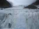 The highest point we reached on the glacier. Shame about the clouds