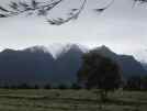 Mount Cook and mountain friends as seen from Lake Matheson