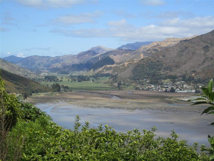 View south towards Havelock and the start of the Marlborough Sounds